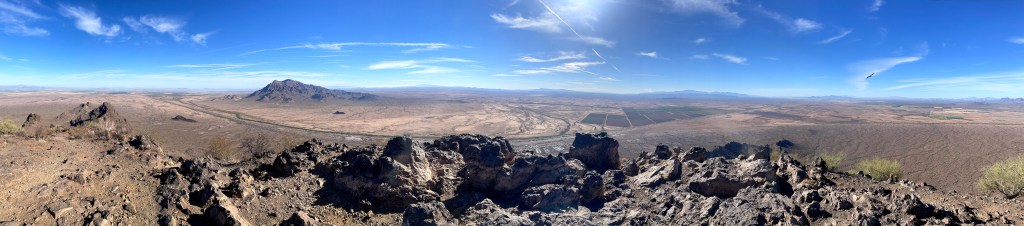 Looking east towards mountains from Picacho peak